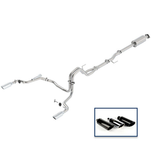 Ford Performance M-5200-F1550DECA Cat-Back Extreme Exhaust System Rear Exit with Chrome Tips for 2015-2018 Ford F-150 5.0L