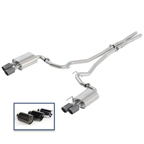 Ford Performance M-5200-M8TFA Cat-Back Touring Exhaust System with Carbon Fiber Tips for 2018-2025 Ford Mustang GT 5.0L