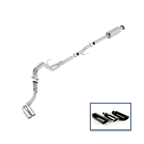 Ford Performance M-5200-F1550RECA Cat-Back Extreme Exhaust System Side Exit with Chrome Tips for 2015-2018 Ford F-150 5.0L