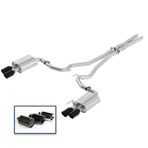 Ford Performance M-5200-M8TBA Cat-Back Touring Exhaust System with Black Chrome Tips for 2018 Ford Mustang GT 5.0L