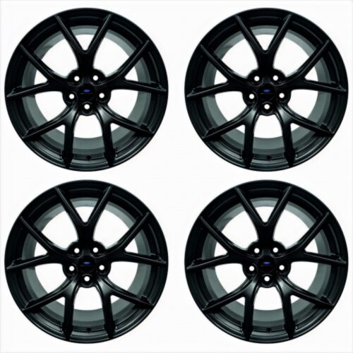 Ford Performance M-1007K-DC19XMB 19x10.5inch & 19x11inch Aluminum Matte Black Wheel Kit with TPMS for 2015-2020 Ford Mustang