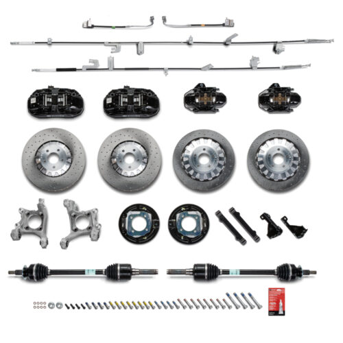 Ford Performance M-2300-YBK GT350R Black Brake Upgrade Kit for 2015-2021 Ford Mustang GT/ 2.3L EcoBoost