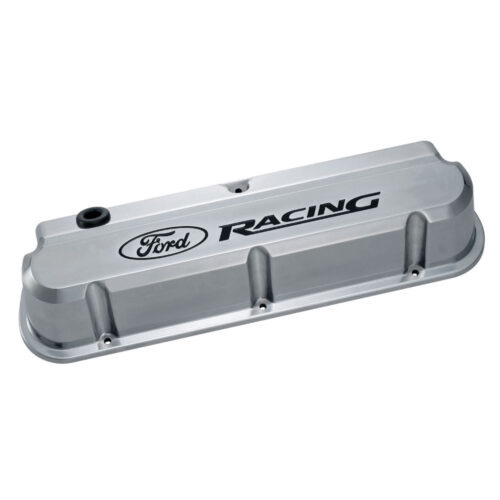Ford Performance 302-138 289-351 Slant Edge Valve Cover Polished for 1968-1973 Ford Mustang