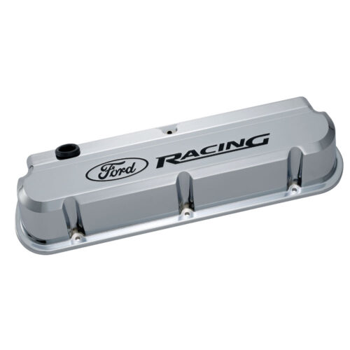 Ford Performance 302-139 289-351 Slant Edge Valve Cover Chrome for 1968-1973 Ford Mustang
