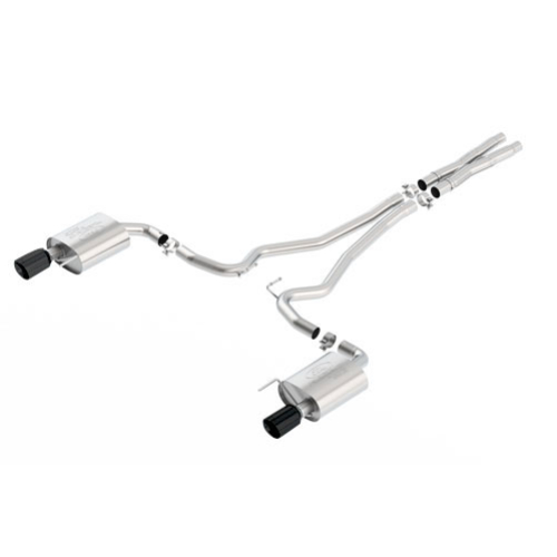 Ford Performance M-5200-M8SB Cat Back Sport Exhaust System with Black Chrome Tips for 2015-2017 Mustang GT 5.0L