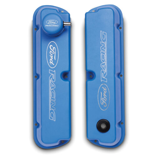 Ford Performance M-6582-LE302BL Blue Satin Valve Covers for 1968-1973 Ford Mustang