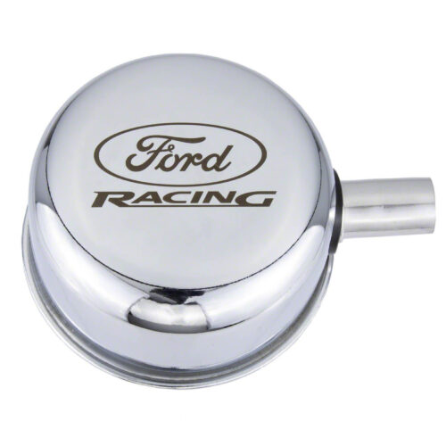 Ford Performance M-6766-FRVCH Chrome Breather Cap with Ford Racing Logo for 1969-1973 Ford Mustang