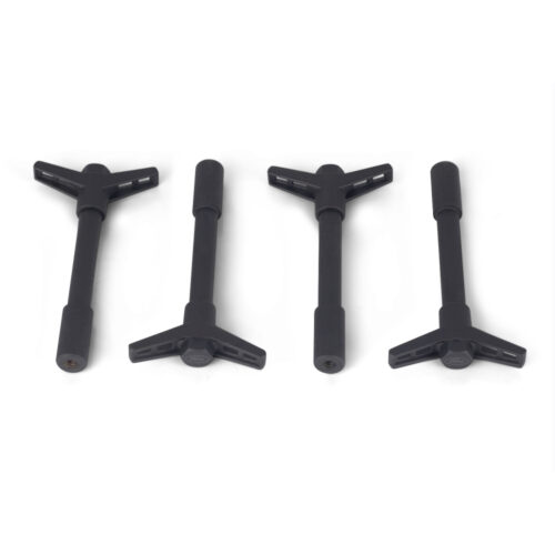 Ford Performance 302-326 Valve Cover Hold Down Wing Nuts: Black Crinkle Finish for 1982-1995 Ford Mustang GT