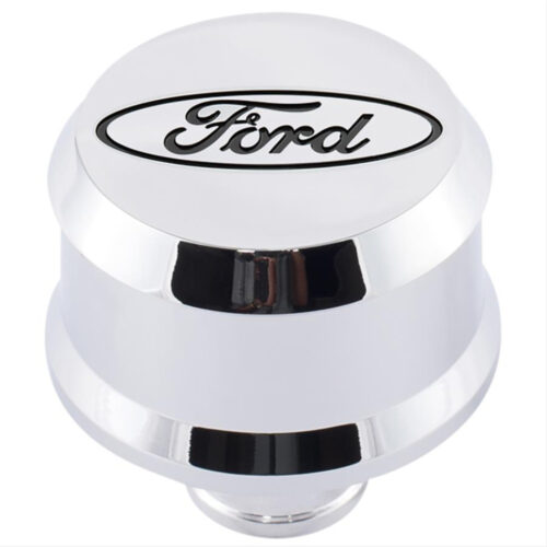 Ford Performance 302-439 Ford Slant Edge Breather Chrome Finish