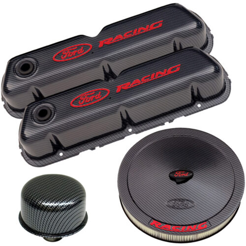 Ford Performance 302-520 Ford Racing Complete Dress Up Kit, Carbon Fiber Style Finish
