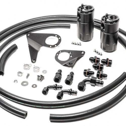Radium Engineering Dual Catch Can Kit 08-16 Mitsubishi Evo Fluid Lock