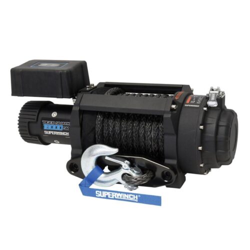 Superwinch 18000 LBS 12V DC 33/64in x 79 ft Synthetic Rope Tiger Shark 18000SR Winch - Image 10