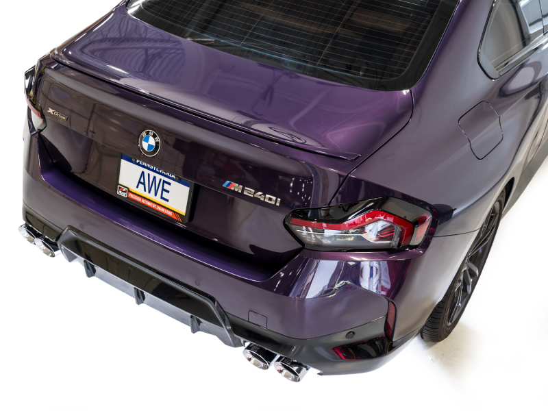 AWE Tuning Track Edition Exhaust - Chrome Silver Tips for 22-26 BMW M240i (G42) - Image 10