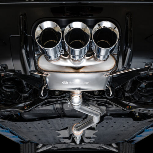 AWE Tuning Touring Edition Exhaust w/ Triple Chrome Silver Tips for 2023 Honda Civic Type R FL5 - Image 5