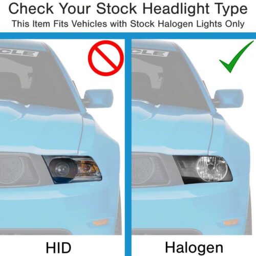 Raxiom for 2010-2012 Ford Mustang Axial Series OEM Style Rep Headlights- Chrome Housing (Clear Lens) - Image 5