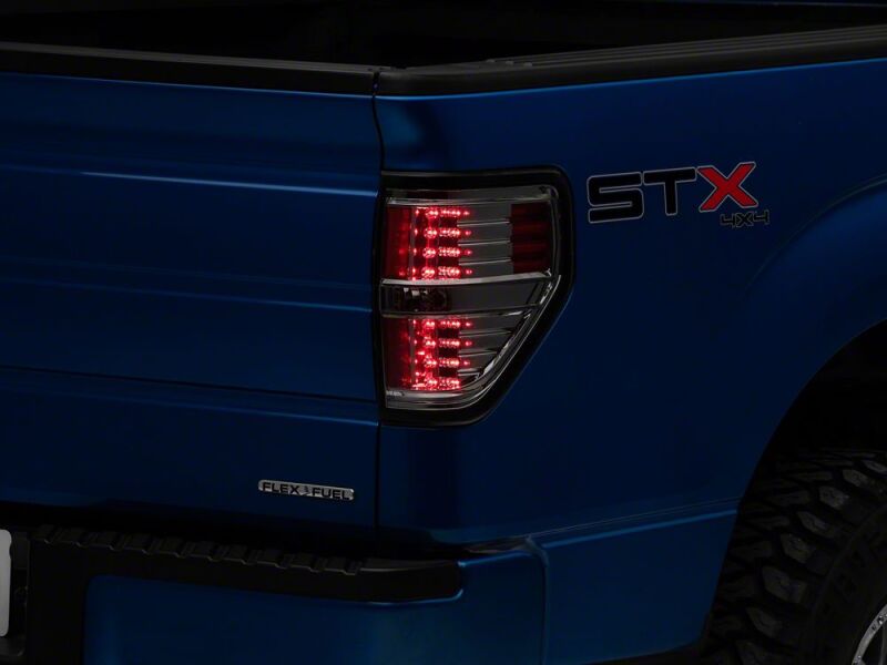 Raxiom for 2009-2014 Ford F-150 Styleside LED Tail Lights- Black Housing- Smoked Lens - Image 2