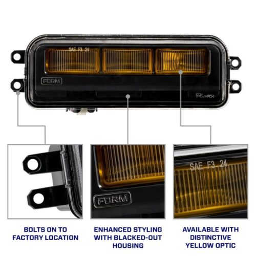 Form Lighting Type T3 Tacoma/Tundra/4Runner/Sequoia LED Fog Lights Yellow (Pair) - Image 6