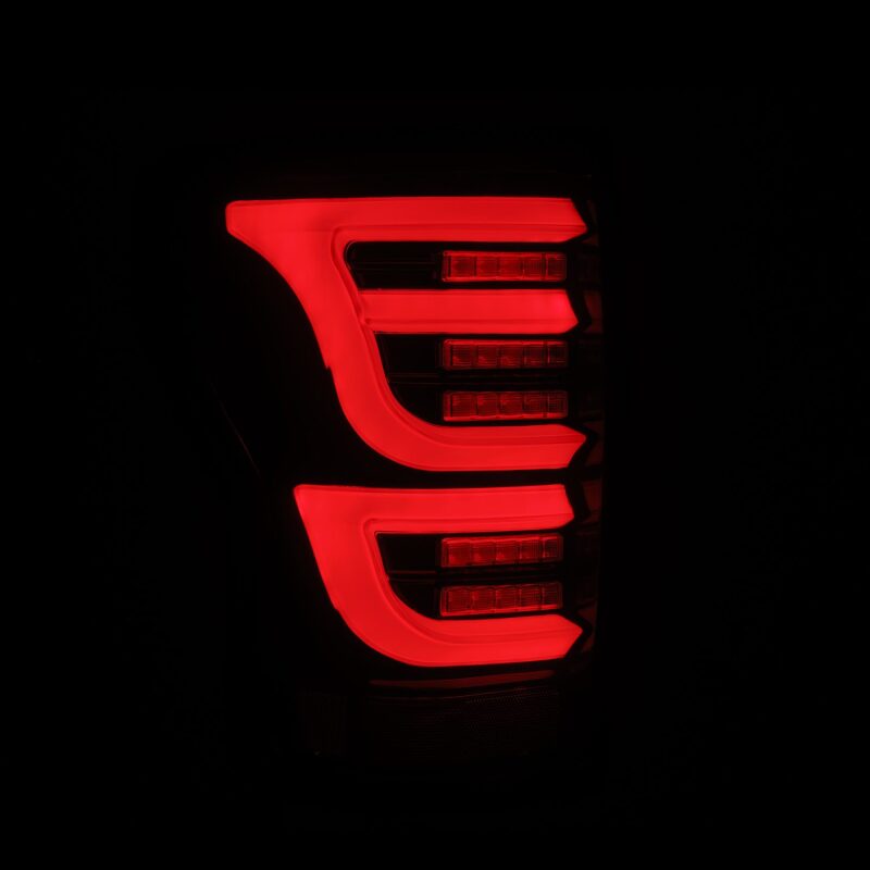 AlphaRex 07-13 Toyota Tundra LUXX-Series LED Tail Lights Black-Red - Image 4