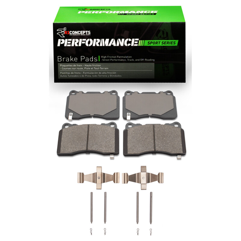 R1 Concepts for 13-17 Subaru WRX STI Front R1 Performance Sport Pads & Hardware Kit