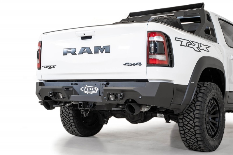 Addictive Desert Designs for 2021 Dodge RAM 1500 TRX Stealth Fighter Rear Bumper - Hammer Black - Image 2