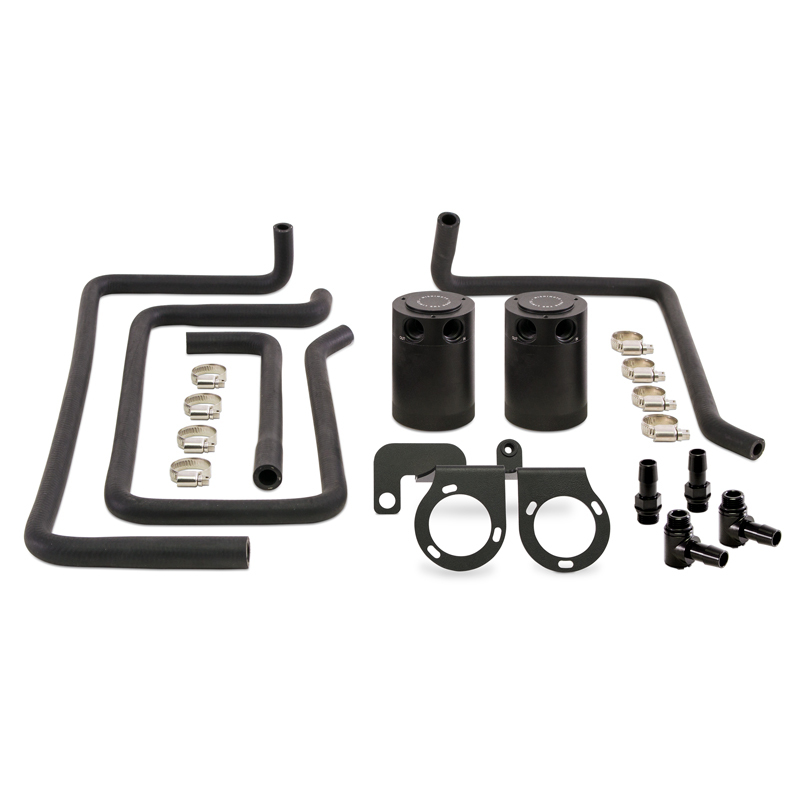 Mishimoto Baffled Oil Catch Can - Black for 09+ Nissan 370Z Direct Fit