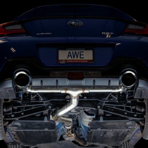 AWE Tuning 3020-32279 Subaru BRZ/ Toyota GR86/ Toyota 86 Track Edition Cat-Back Exhaust- Chrome Silver Tips - Image 8
