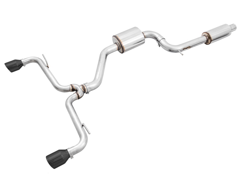AWE Tuning Touring Edition Exhaust - Diamond Black Tips for VW MK7 GTI