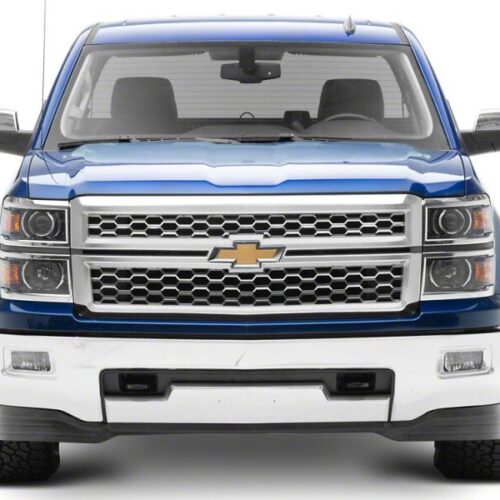 Raxiom for 2014-2015 Chevrolet Silverado 1500 OE Projector Headlights/Chrome Trim- Black- Clear Lens - Image 10