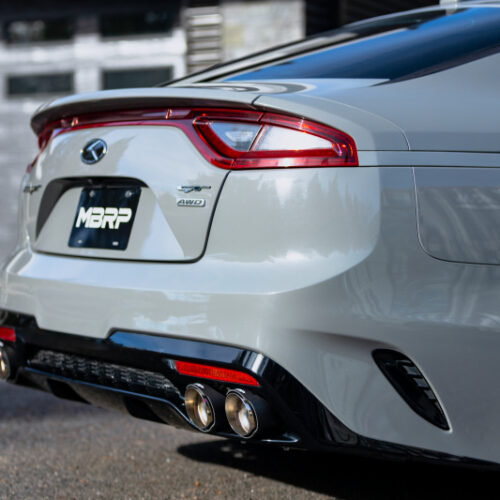 MBRP 18-22 Kia Stinger GT Bezel Kit Quad Tip CF - Image 2