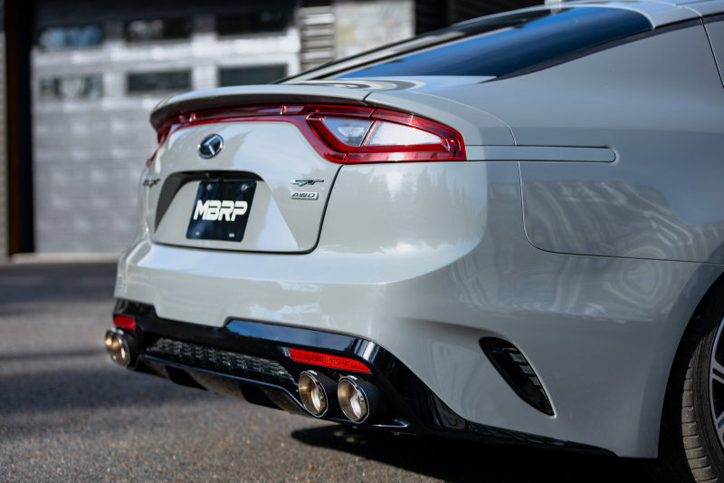 MBRP 18-22 Kia Stinger GT Bezel Kit Quad Tip CF - Image 2