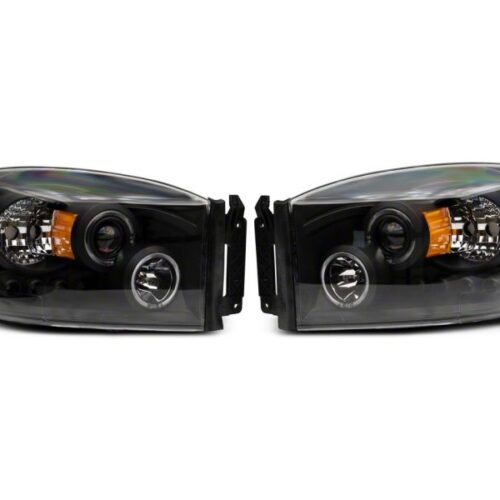 Raxiom for 2006-2008 Dodge RAM 1500 LED Halo Projector Headlights- Black Housing (Clear Lens) - Image 9