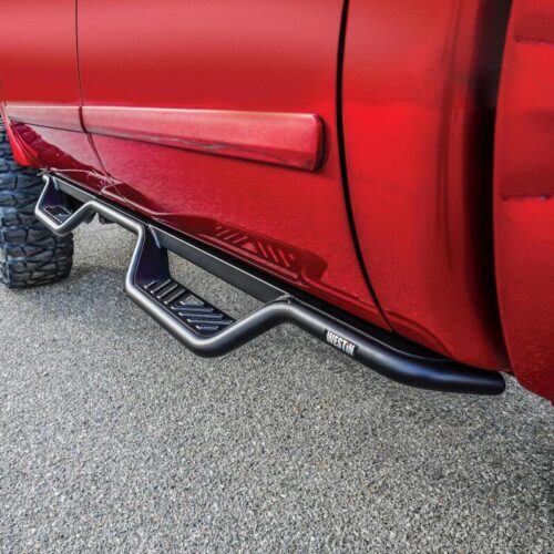Westin 1999-2016 Ford F-250/F-350/F-450/F-550 Crew Cab Outlaw Drop Nerf Step Bars Textured Black - Image 5