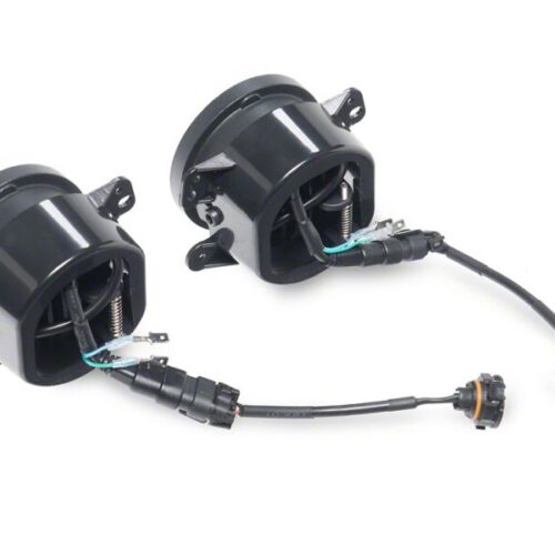 Raxiom for 2007-2018 Jeep Wrangler JK V2 LED Switchback Fog Lights with Amber Turn Signal and Halo Rings - Image 3