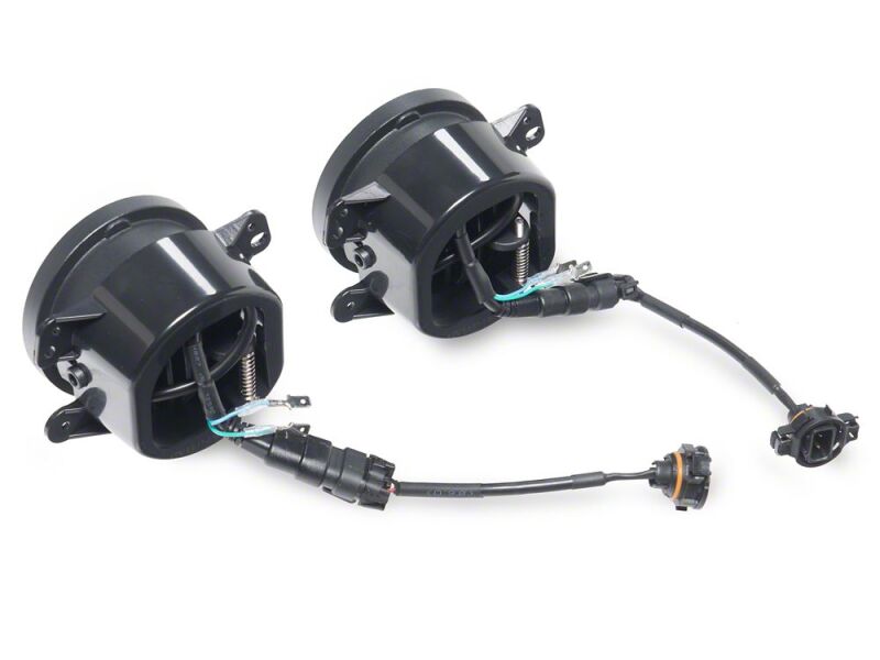Raxiom for 2007-2018 Jeep Wrangler JK V2 LED Switchback Fog Lights with Amber Turn Signal and Halo Rings - Image 3