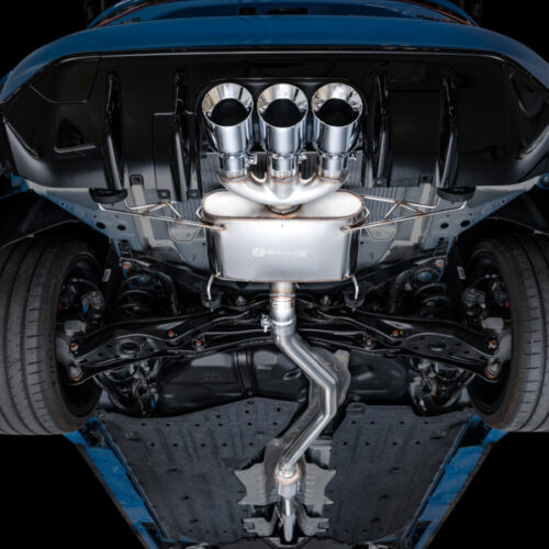 AWE Tuning Touring Edition Exhaust w/ Triple Chrome Silver Tips for 2023 Honda Civic Type R FL5 - Image 7