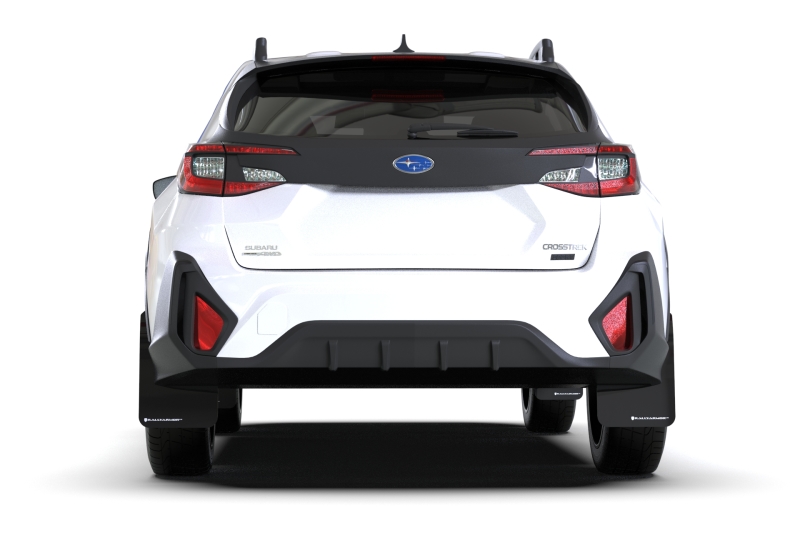 Rally Armor 24-26 Subaru Crosstrek Black UR Mud Flap Grey Logo - Image 3