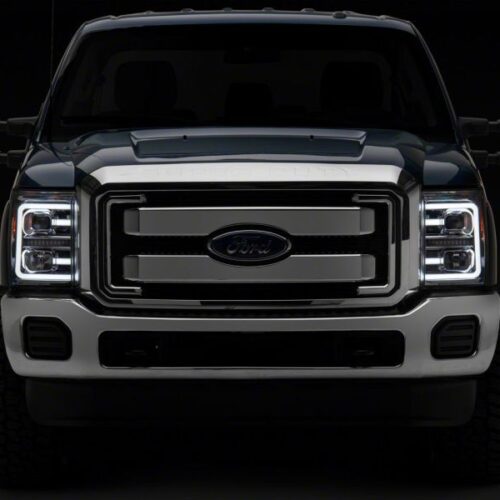 Raxiom for 2011-2016 Ford F-250 Super Duty LED Projector Headlights - Chrome Housing (Clear Lens) - Image 7