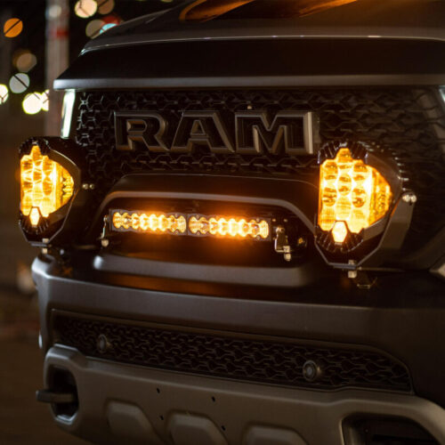 Alternative view of Baja Designs for 2021+ Dodge Ram TRX 20in OnX6/S8 Grill Mount Kit