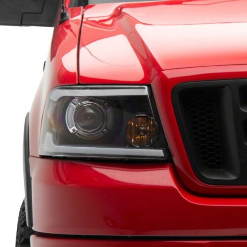 Raxiom for 2004-2008 Ford F-150 Axial Series Projector Headlights w/ SEQL LED Bar- Blk Housing (Clear Lens) - Image 9