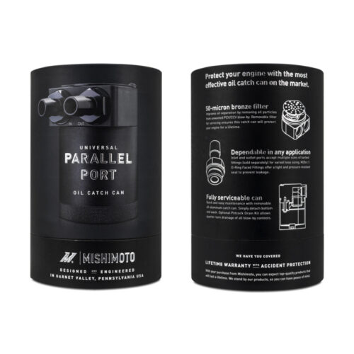 Mishimoto Parallel Port Universal Baffled Oil Catch Can - Image 5