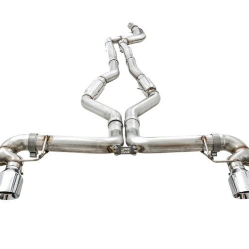 AWE Tuning Track Edition Exhaust - Quad Chrome Silver Tips for 2019+ BMW M340i (G20) - Image 7
