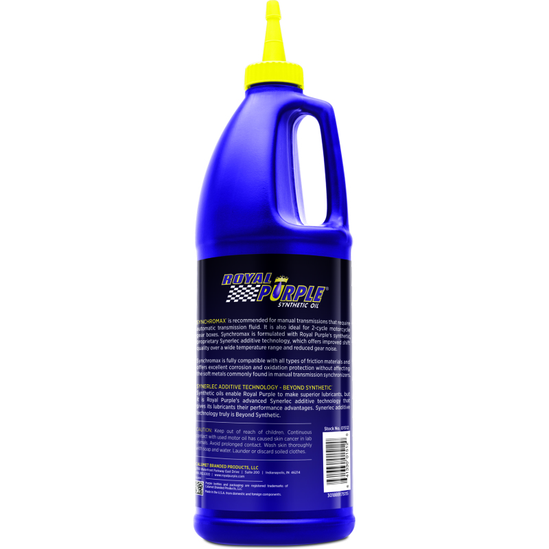 Royal Purple Synchromax Synthetic Manual Transmission Fluid - 1 Quart - Image 2