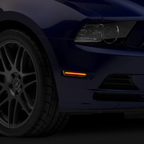 Raxiom for 2010-2014 Ford Mustang Axial Series LED Side Marker Lights (Smoked)