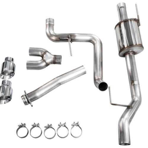 AWE Tuning Cat-Back Exhaust - 4.5in Dual Side Exit Chrome Tips for 21-25 Ford F150 (14th Gen Reg Cab) - Image 10