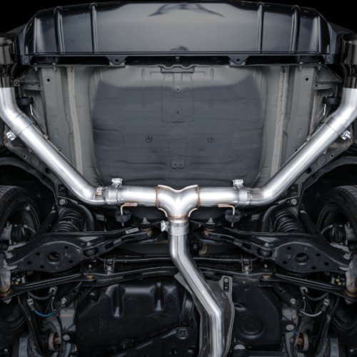 AWE Tuning 22+ Honda Civic Si/Acura Integra Track Edition Cat-Back Exhaust - Dual Diamond Black Tips - Image 2