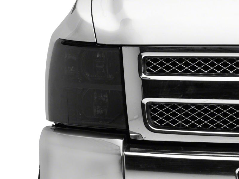 Raxiom for 2007-2014 Chevrolet Silverado 1500 HD Axial OEM Rep Headlights- Chrome Housing- Smoked Lens - Image 7