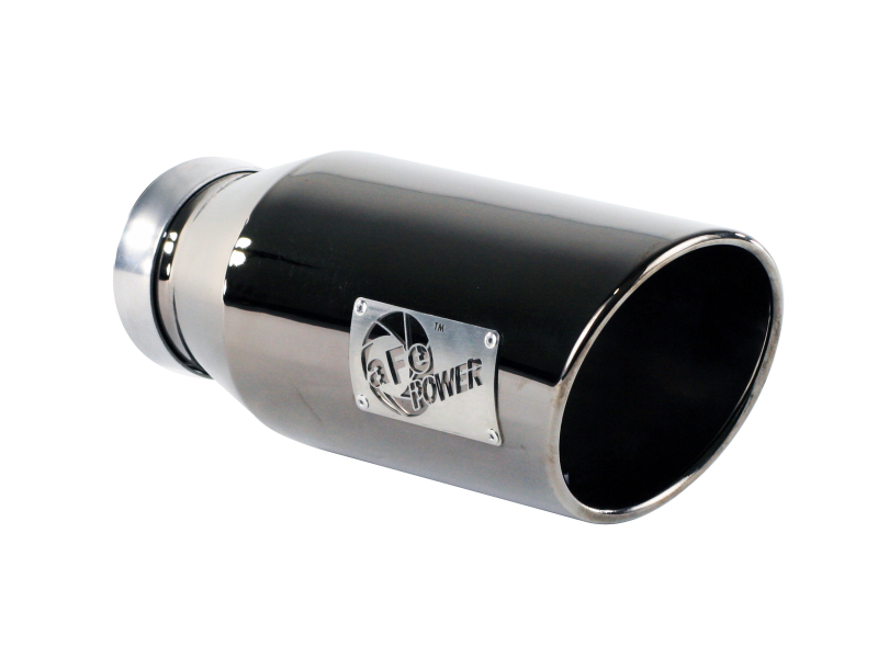 aFe Power MACHForce XP Exhausts Tips SS-304 EXH Tip 4In x 6Out x 15L Bolt-On (blk chrome) - Image 4