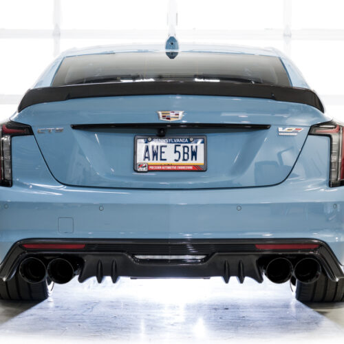 AWE Tuning 22-26 Cadillac CT5-V Blackwing SwitchPath Exhaust - Diamond Black Tips - Image 9