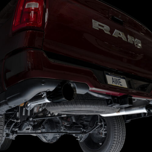 Alternative view of AWE Tuning Cat-Back Touring Exhaust - Diamond Black Tips for 25+ RAM 1500 3.0TT 0FG