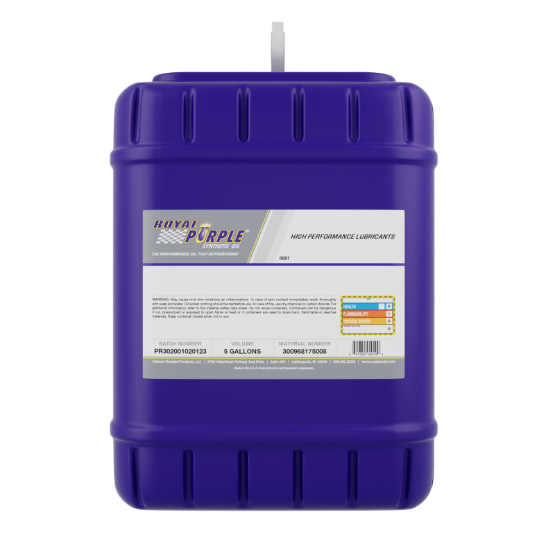 Royal Purple Premium Synthetic High Performance Multi-Grade 10W30 Motor Oil - 5 Gallon - Image 2